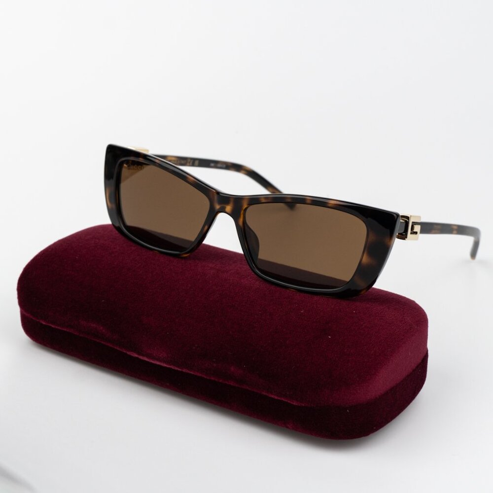 Gucci Women Sunglasses Havana Brown Cat Eye GG1681S 004 BRAND NEW - Picture 10 of 11